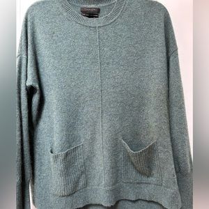 Tahari Pure Luxe Cashmere heather green Size Medium